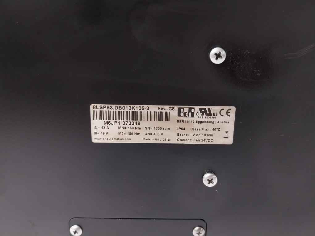B&r-automation 8lsp93.db013k105-3 Servo Motor Rev C8 M6jp1 373349