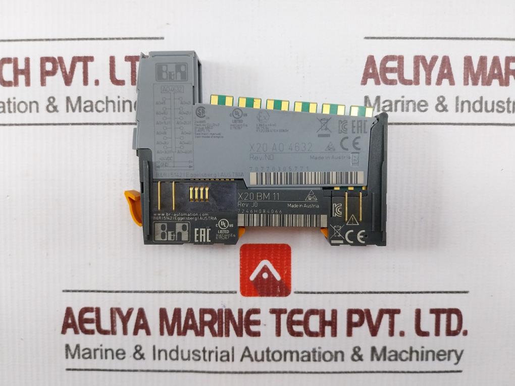 B&r-automation X20 Ao 4632 Analog Output Module 0-60c T5 Rev.n0 24vdc