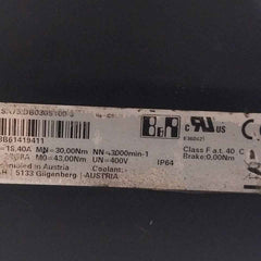 B&r 8lsa75.db030s100-3 Synchronous Servo Motor Rev C8 M3b61419411