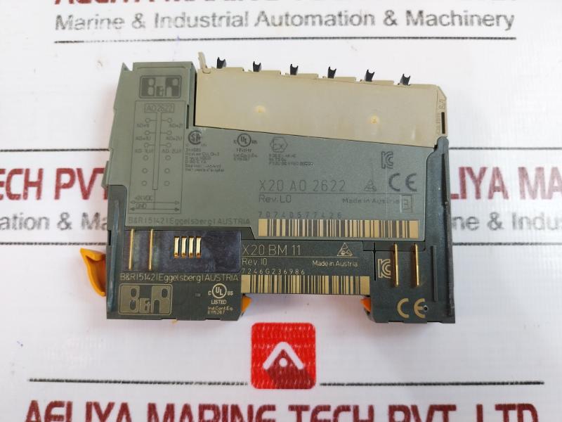 B&r X20 Ao 2622 Analog Input Module 0-60°c T5 Rev L0