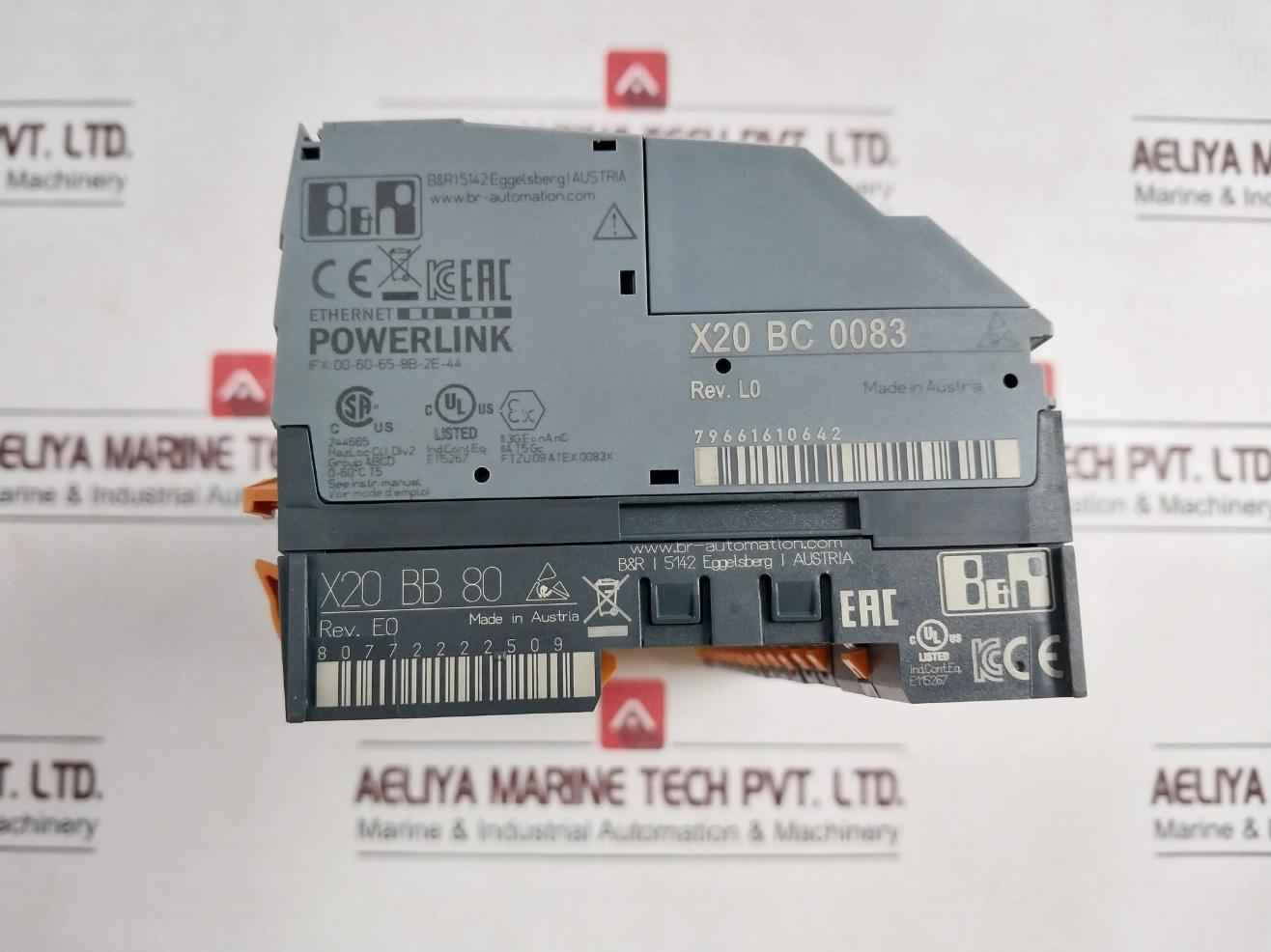 B&r X20 Bc 0083 Powerlink Bus Controller X20ps9400 X20at6402 X20dof322