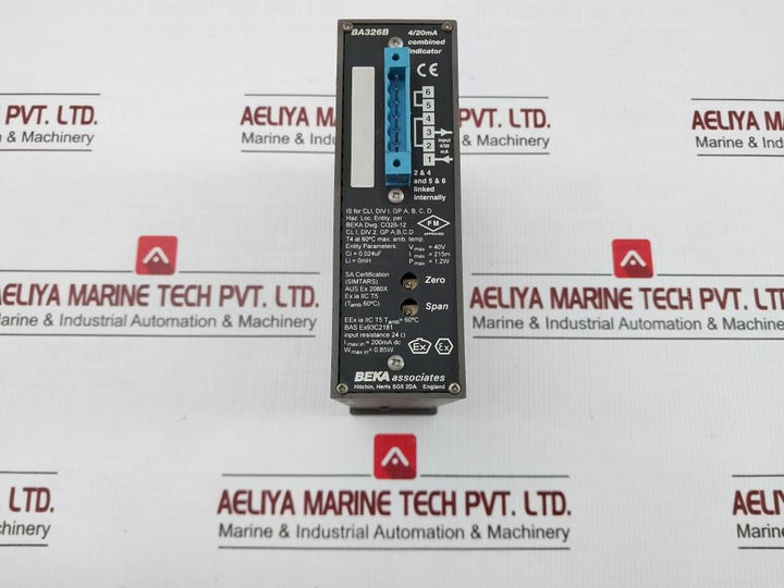 Ba326B Linear Combined Indicator 0-20Kpsi 200Madc Beka Associates