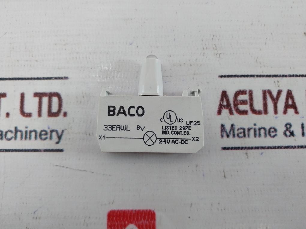 Baco 33Eawl White Indicator Lamp With Selector Switch 89009253