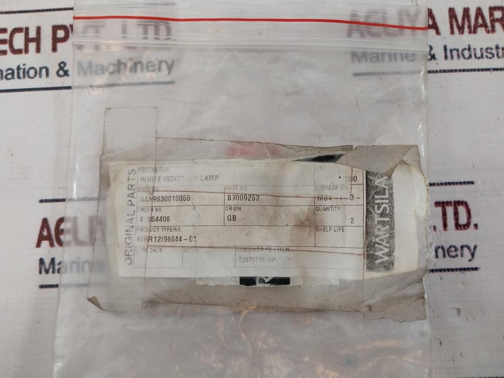 Baco 33Eawl White Indicator Lamp With Selector Switch 89009253