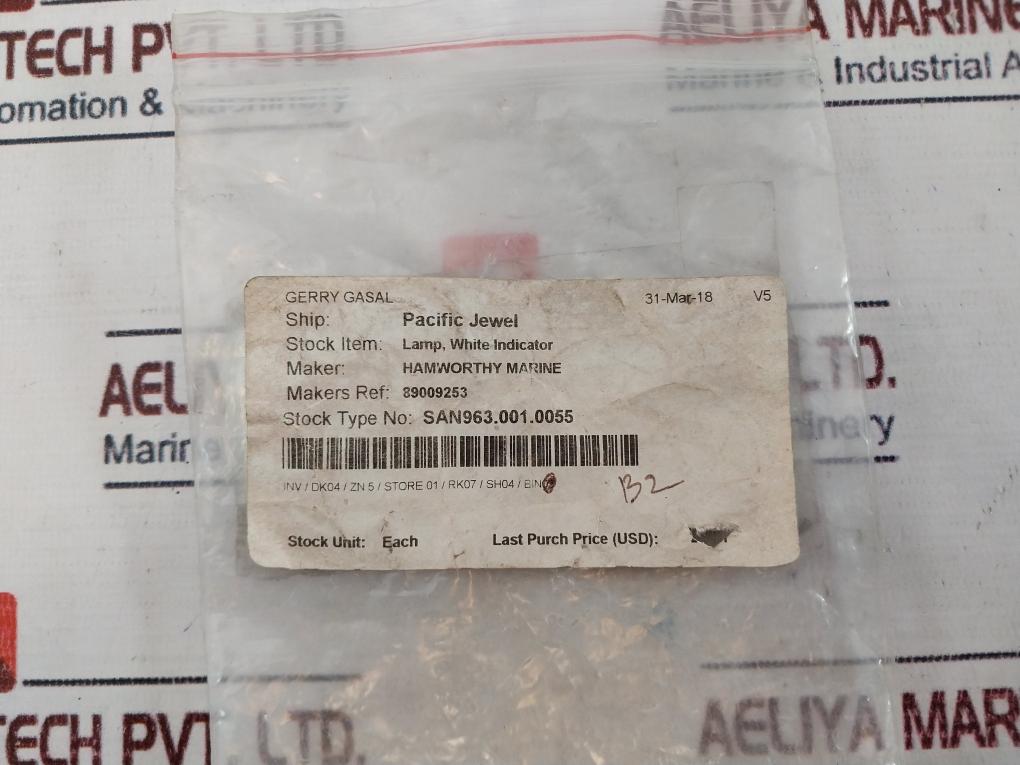 Baco 33Eawl White Indicator Lamp With Selector Switch 89009253