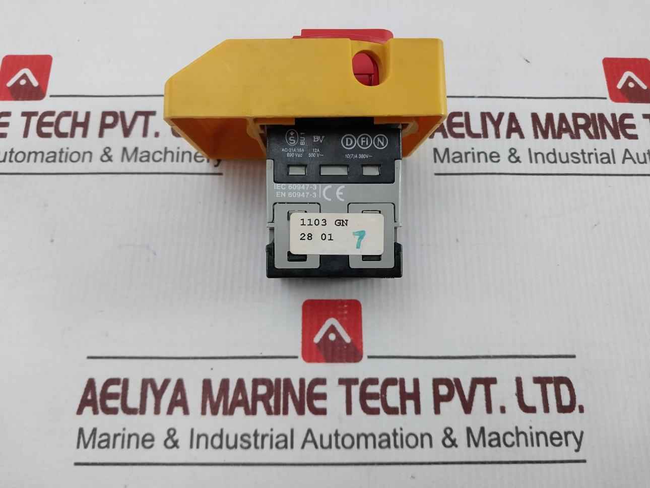 Baco Pr12 Main-switch 20A 600Vac Ac3 4Kw