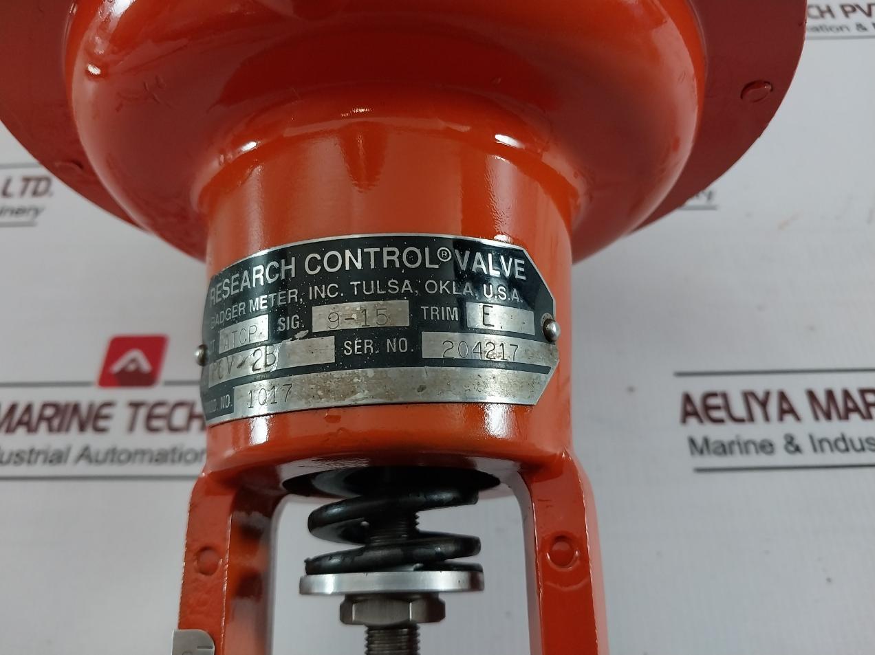 Badger Blra Research Control Valve W/ Meter 9-15 316Ss 5000 Psi