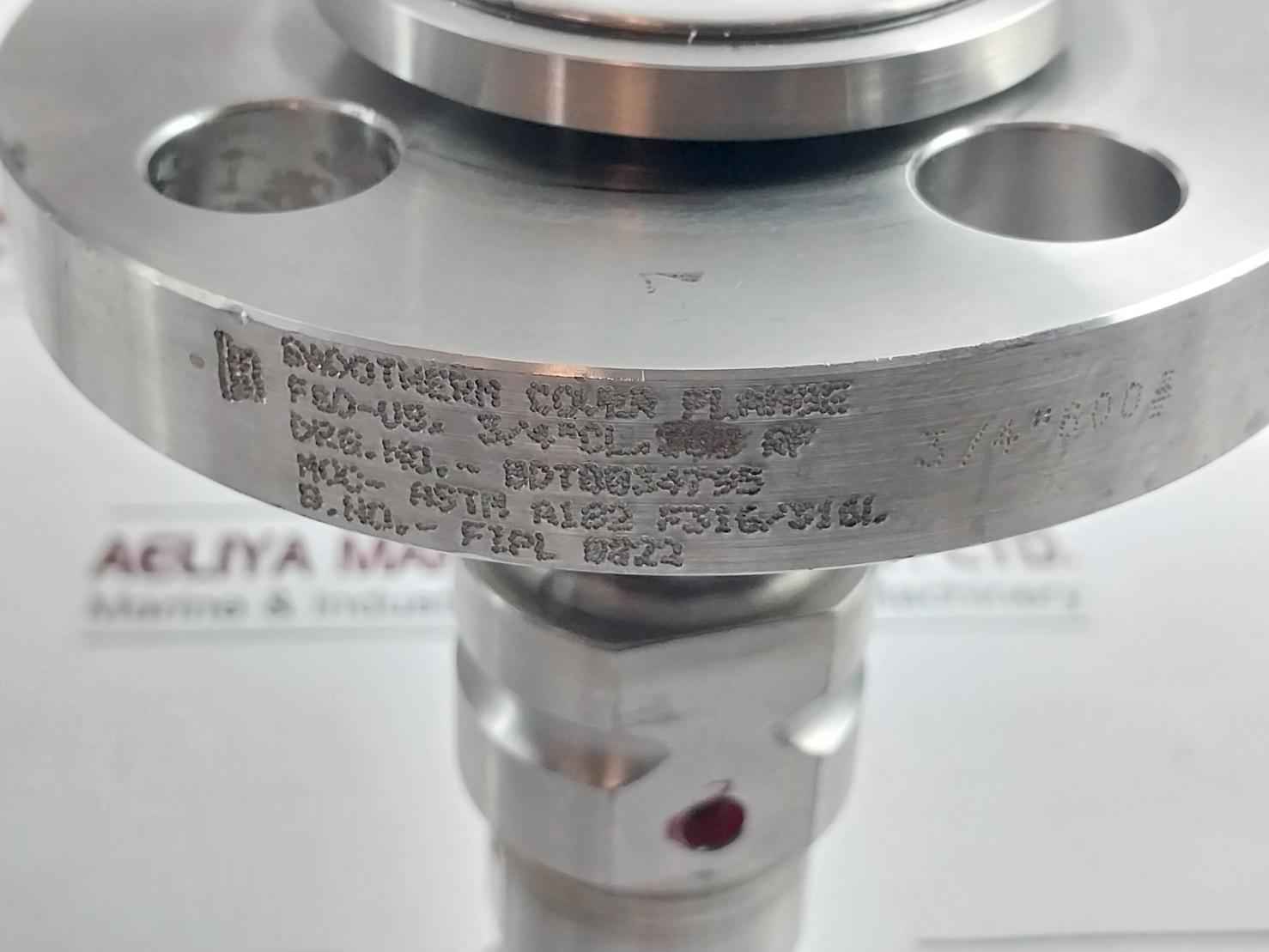 Badotherm 50049716C012 Flanged Diaphragm Seal Bdt0034795 300 Cl