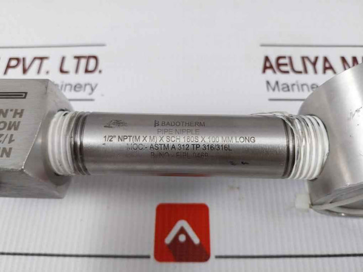 Badotherm Bdt0050540 Flush Ring W/ Needle Valves Assy Moc-ss316L