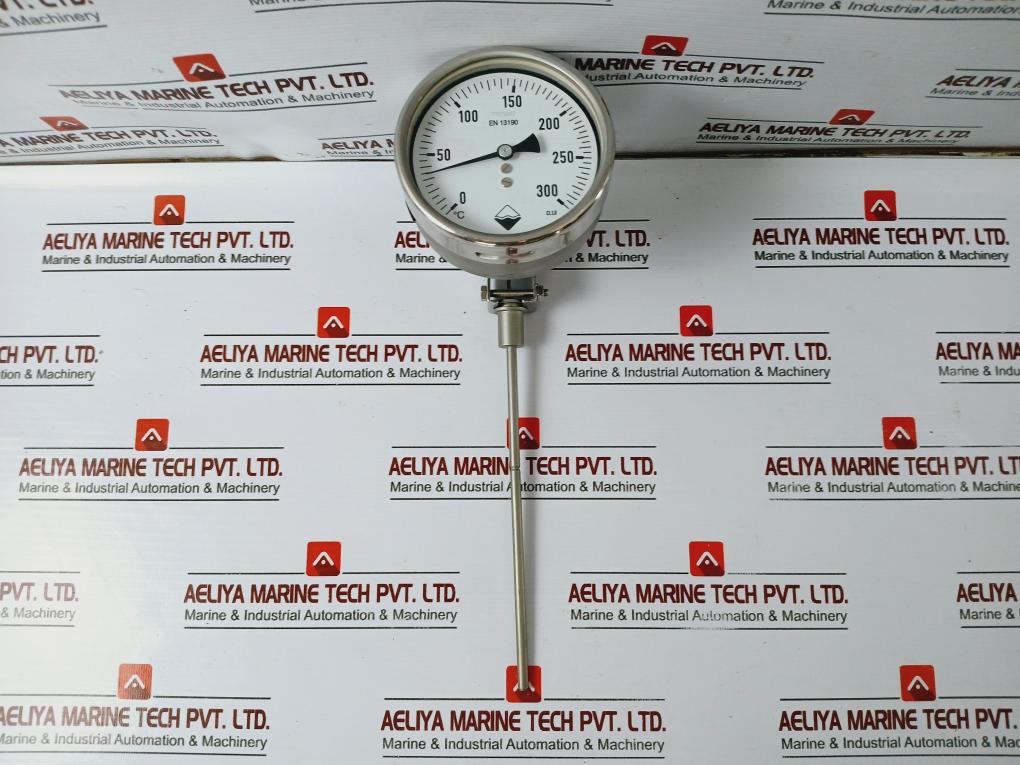 Badotherm En 13190 Temperature Gauge Te 18 0-300°c 100mm Dia