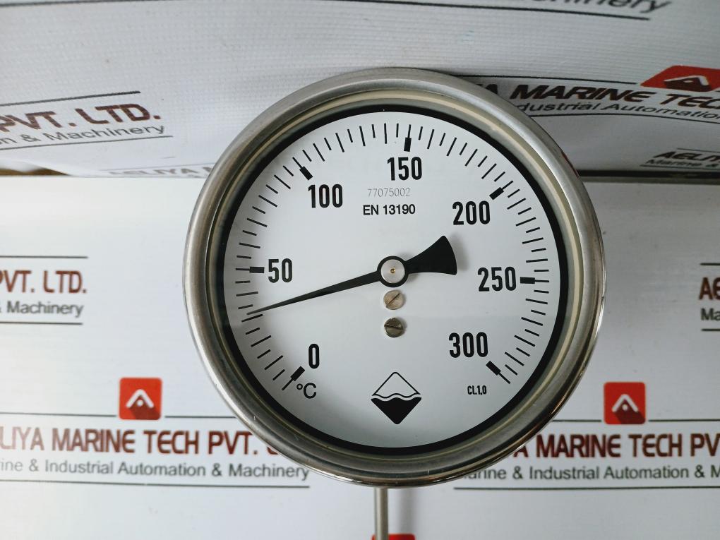 Badotherm En 13190 Temperature Gauge Te 18 0-300°c 100mm Dia