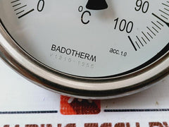 Badotherm TE 18 Temperature Gauge 100mm Dia-Stem 6 X 24 0-100°C