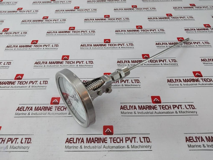 Badotherm Temperature Gauge 0 To 300°c, V1210-1947, Te 18-100 Mm Dia-stem 6x19