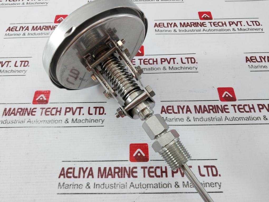 Badotherm Temperature Gauge 0 To 300°c, V1210-1947, Te 18-100 Mm Dia-stem 6x19