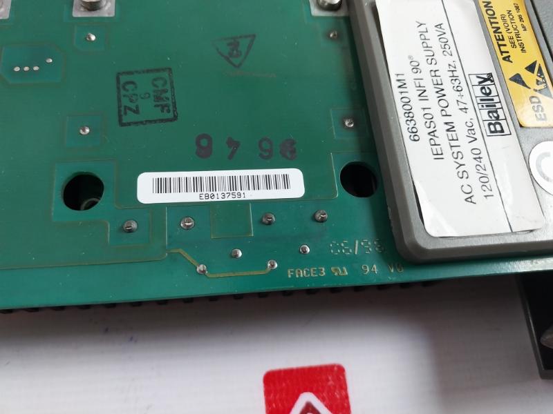 Bailey Iepas01 Ac System Power Supply, 120/240 Vac, Eb0137591