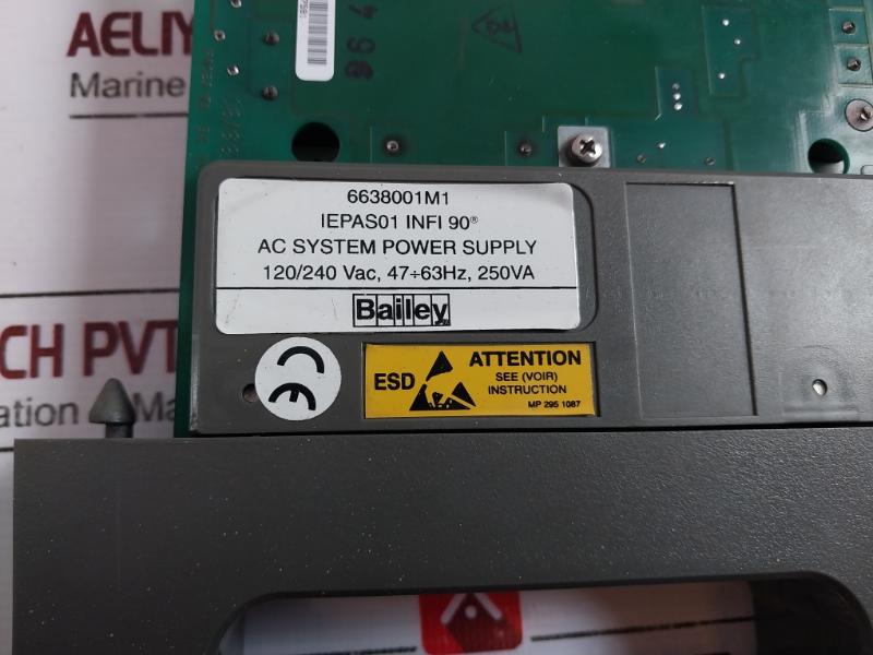Bailey Iepas01 Ac System Power Supply, 120/240 Vac, Eb0137591