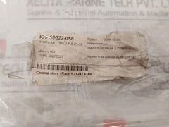 Bailey Meter Bq75221 Xmtr Pressure Transmitter 2000 Psig, 45 Vdc