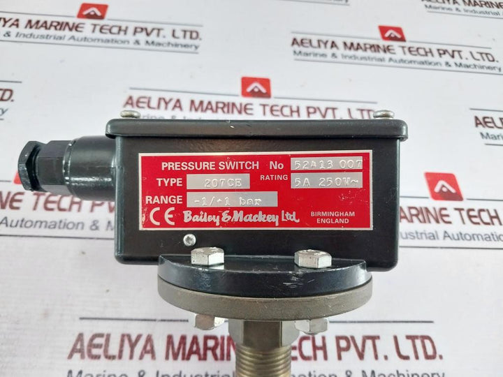 Bailey & Mackey 207ce Pressure Switch -1/+1 Bar 5a 250v~