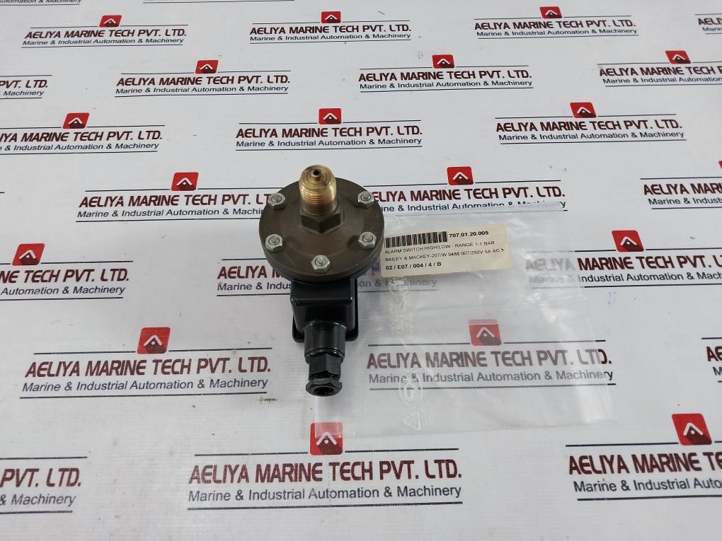 Bailey & Mackey 207ce Pressure Switch -1/+1 Bar 5a 250v~