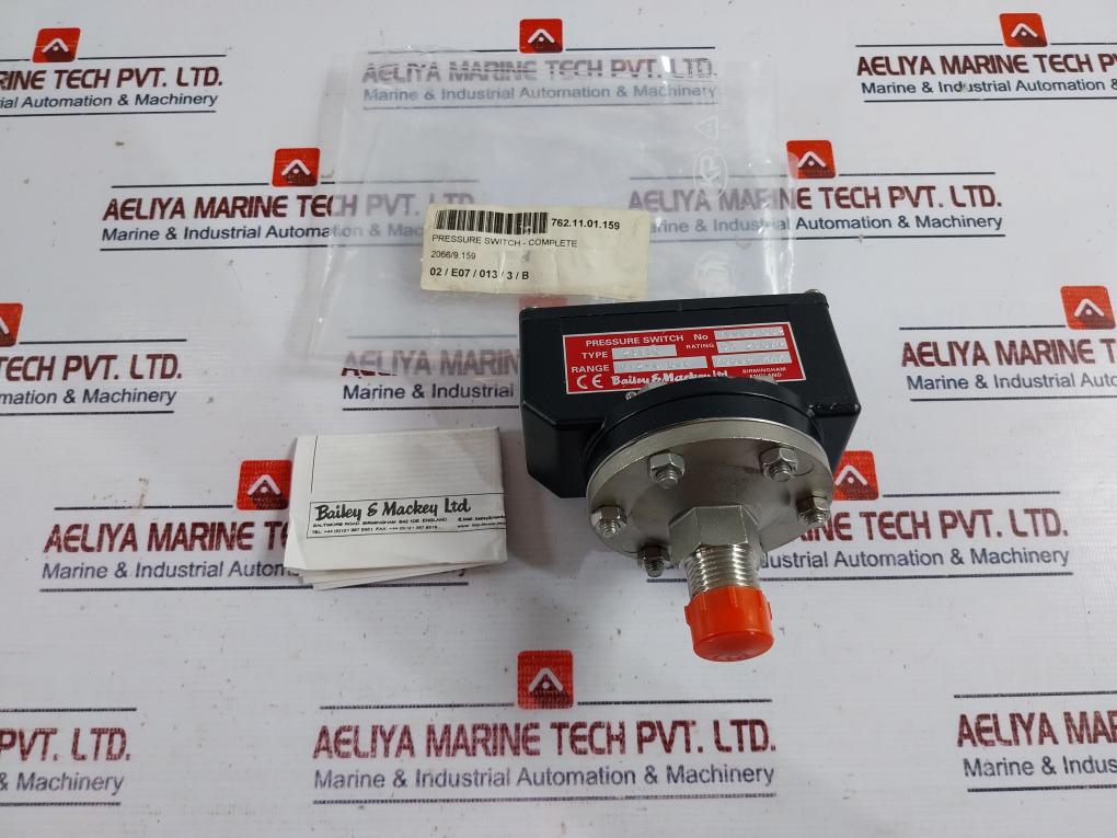 Bailey & Mackey 2381Q Pressure Switch 0.2-4 Bar 70Bar Max 5A 250V