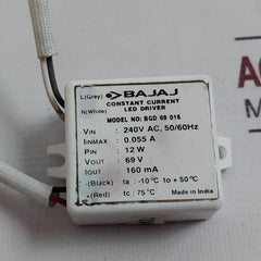 Bajaj Bgd 69 016 Constant Current Led Driver 240V Ac 50/60Hz 69V