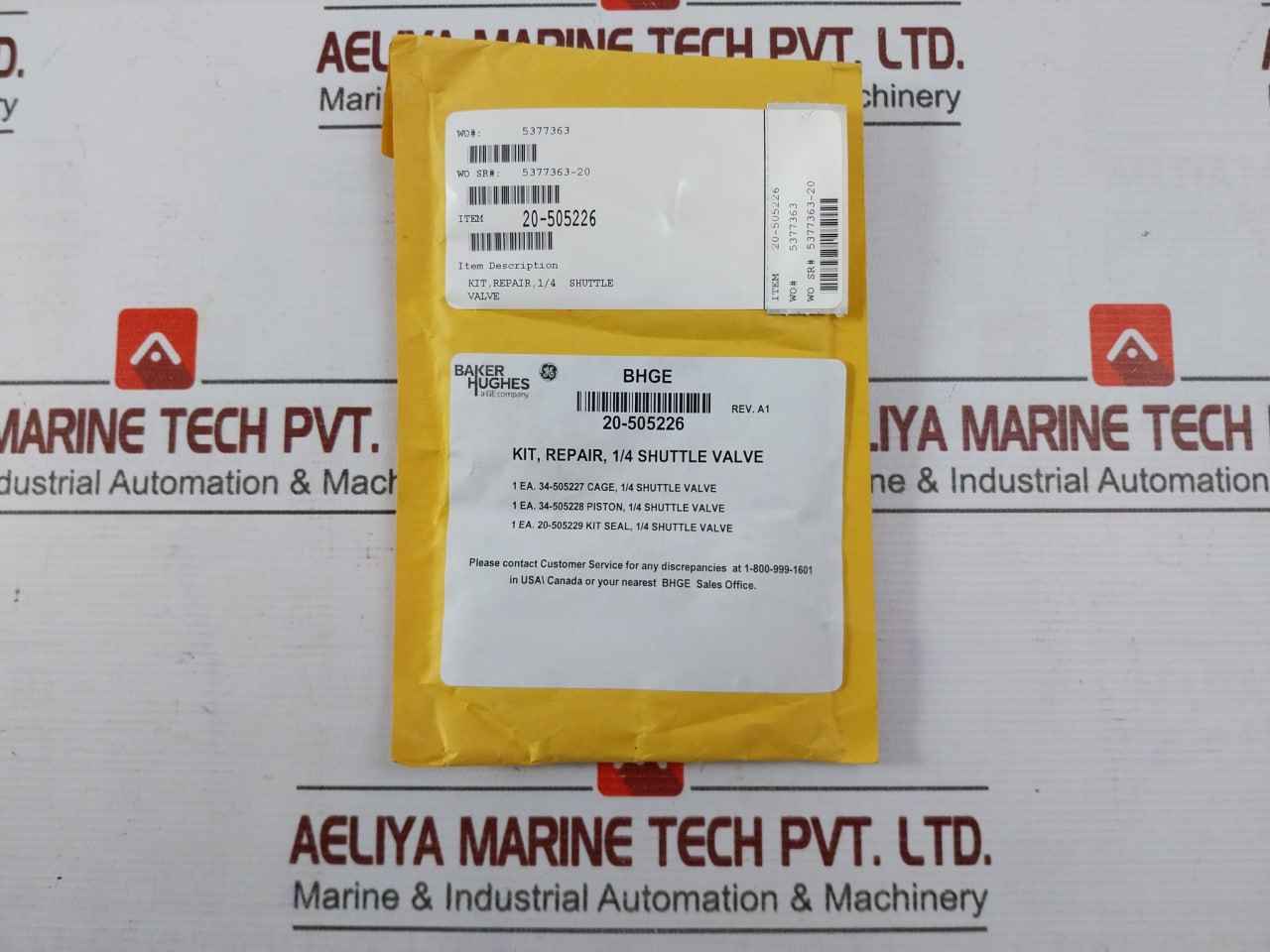 Baker Hughes 20-505226 Repair Kit For 1/4" Shuttle Valve 18 3/4 15M Mpl Ram Bop