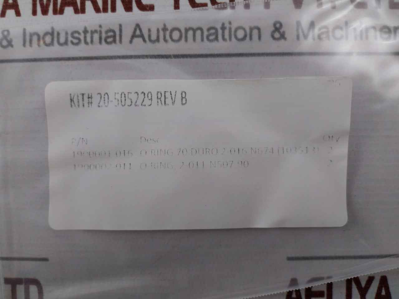 Baker Hughes 20-505226 Repair Kit For 1/4" Shuttle Valve 18 3/4 15M Mpl Ram Bop