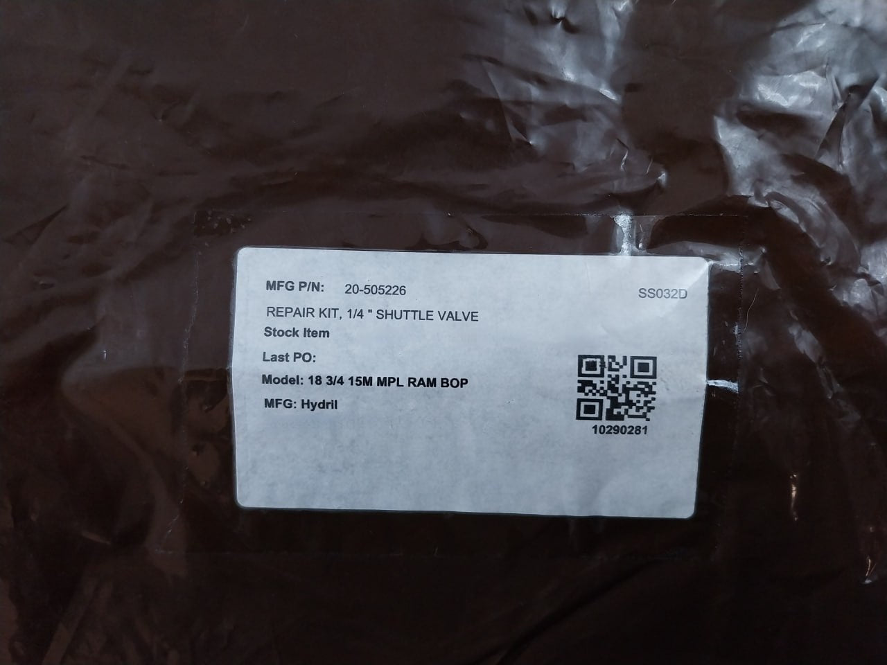 Baker Hughes 20-505226 Repair Kit For 1/4