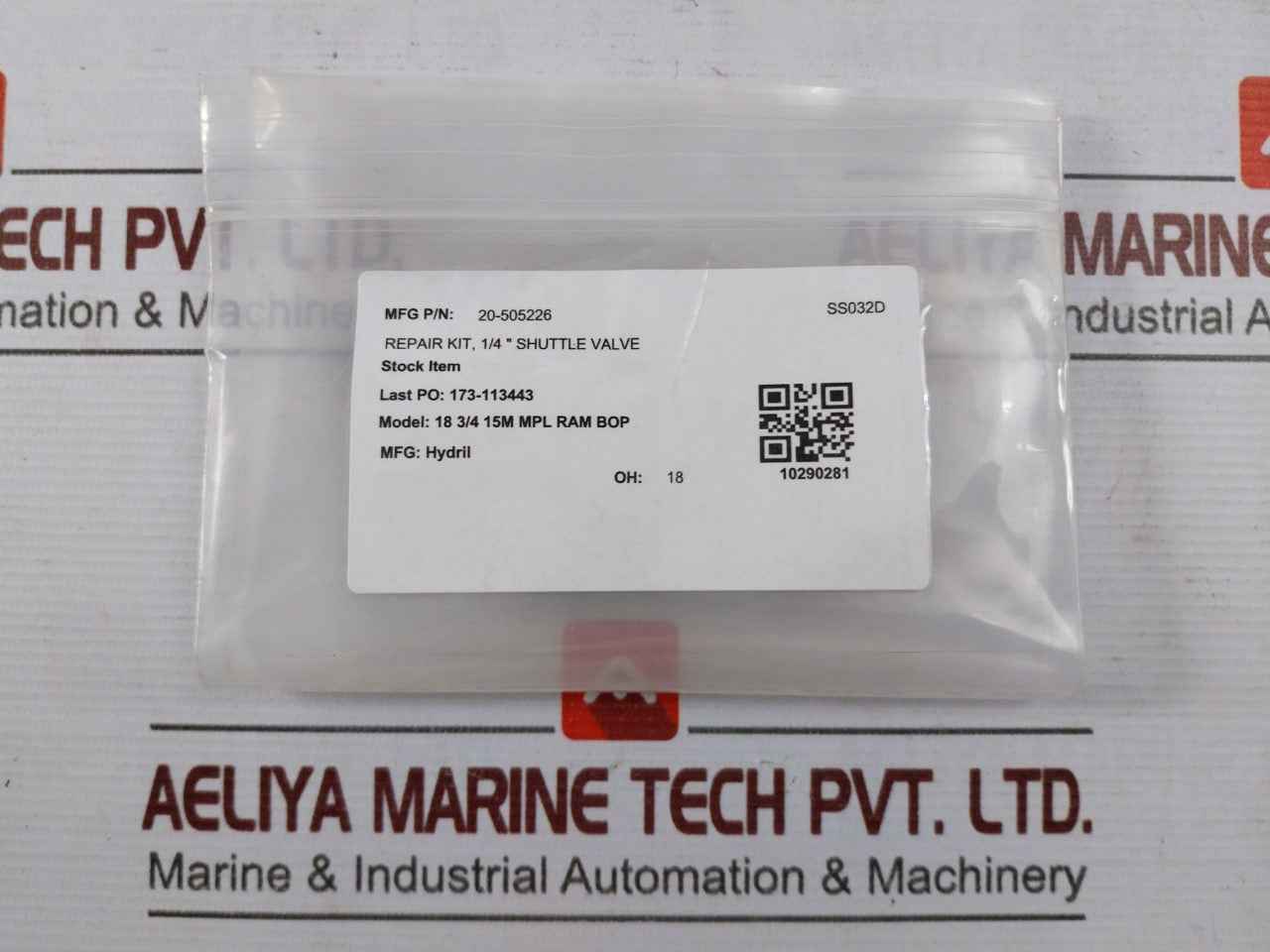 Baker Hughes 20-505226 Shuttle Valve Repair Kit 34-505228