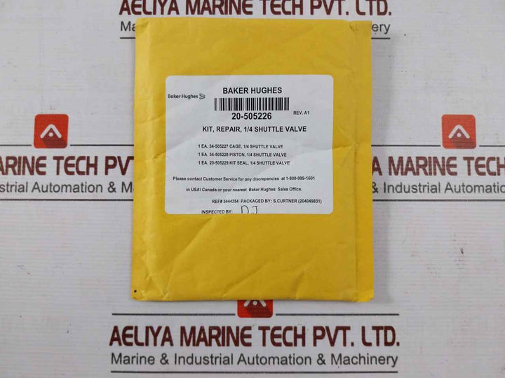 Baker Hughes 20-505226 Shuttle Valve Repair Kit 34-505228