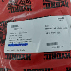 Baker Hughes 3126526 Packer Hvr 3.5-5.5 18-15M Hydril Ram Bop Part Rev D
