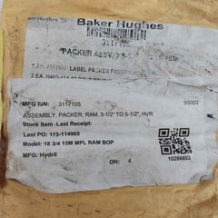 Baker Hughes 3126526 Packer Hvr 3.5-5.5 18-15M Hydril Ram Bop Part Rev D