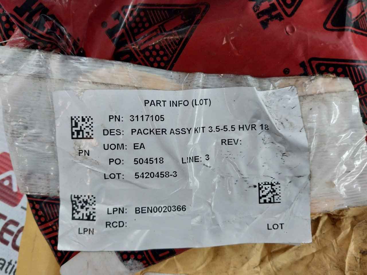 Baker Hughes 3126526 Packer Hvr 3.50-5.50 18-15M Xnbr Rev D Duro 85A