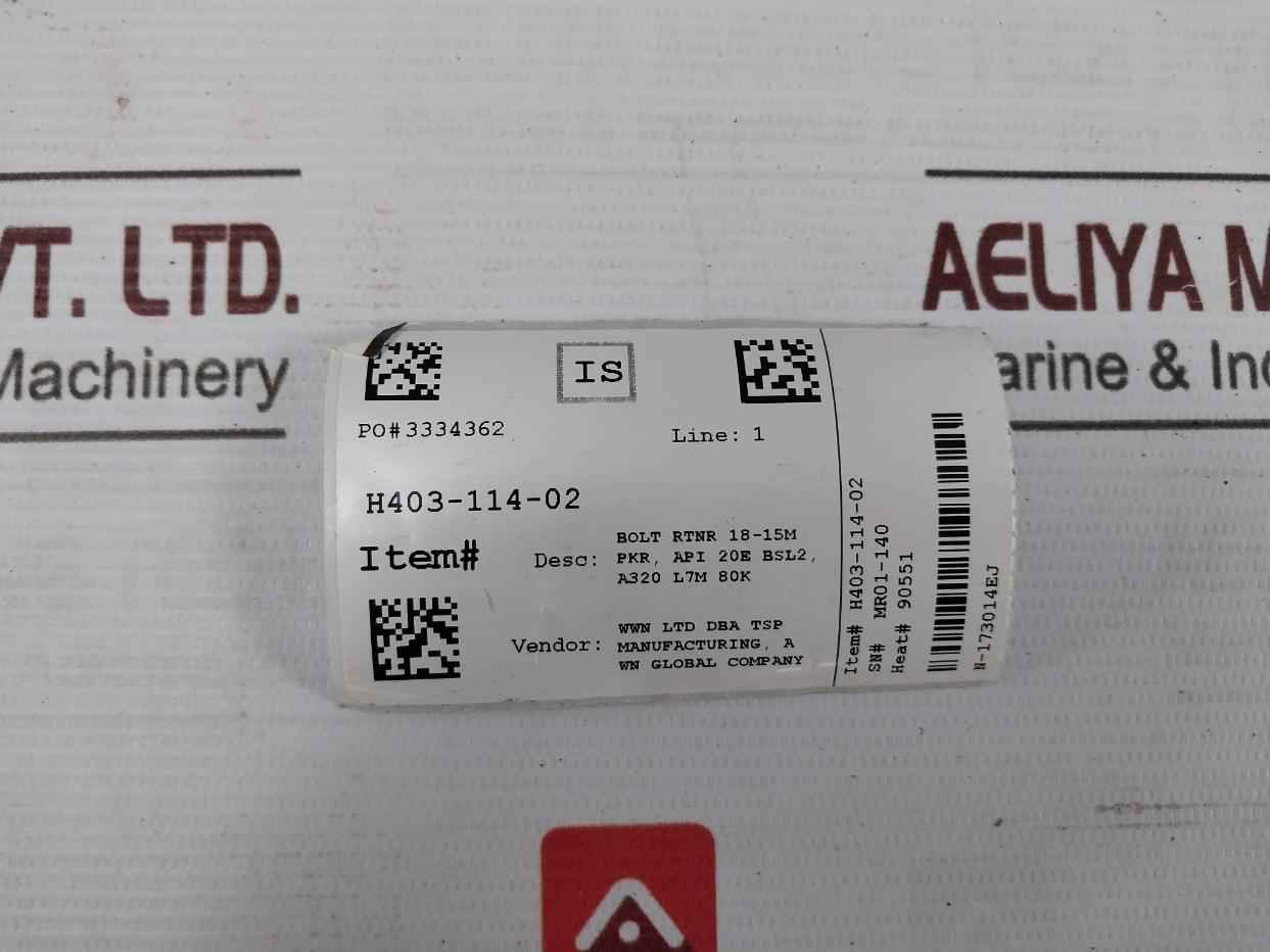 Baker Hughes 3126526 Packer Hvr 3.50-5.50 18-15M Xnbr Rev D Duro 85A