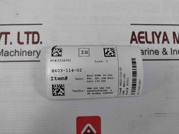 Baker Hughes 3126526 Packer Hvr 3.50-5.50 18-15M Xnbr Rev D Duro 85A