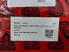 Baker Hughes 3135644 Wireline Seal 18-15 Api 18 3/4" 15M Ram Size Rev D1