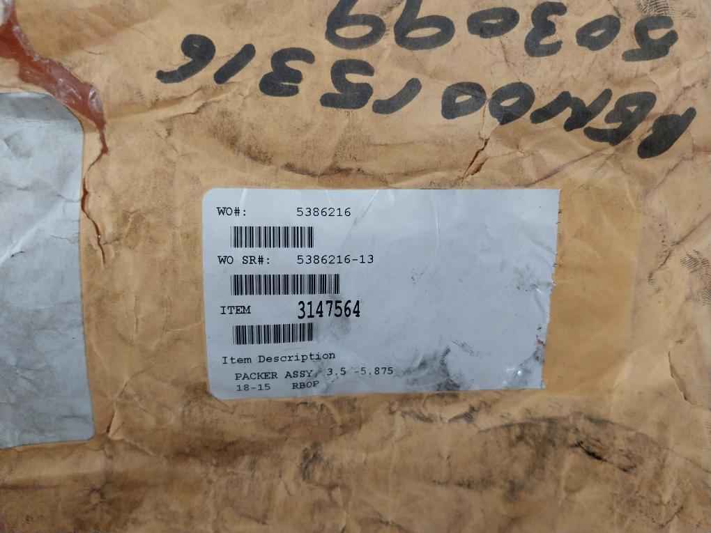 Baker Hughes 3147564 Packer Assembly 3.5-5.875 18-15M Rbop Rev B Duro 80A