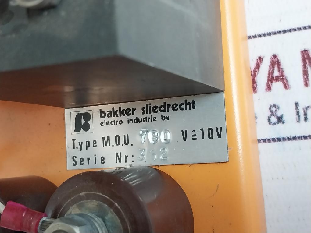 Bakker Sliedrecht Moua790 D.C. Voltage Transformer 10A 25V