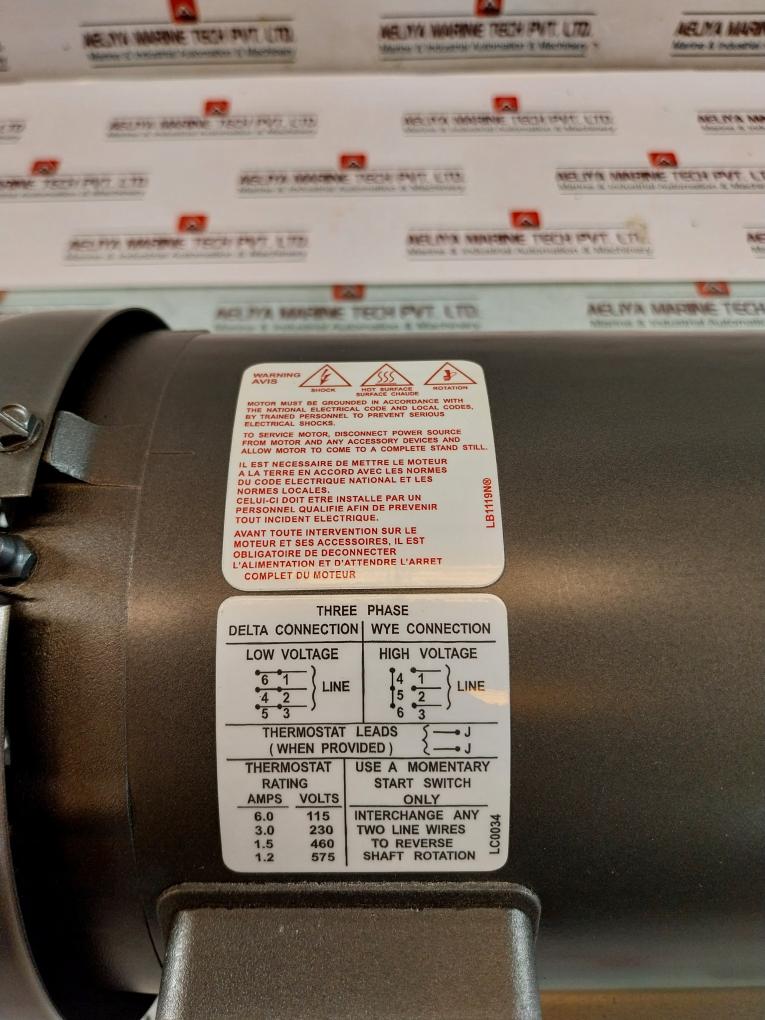 Baldor Em3610T-57 Super-e Motor Ie3 3-phase 3/2.2Kw 230/400V 2850 Rpm