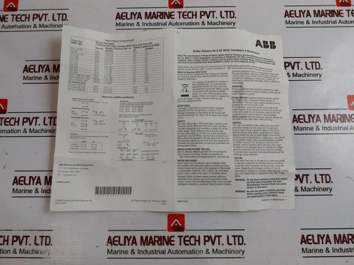 Baldor Em3610T-57 Super-e Motor Ie3 3-phase 3/2.2Kw 230/400V 2850 Rpm