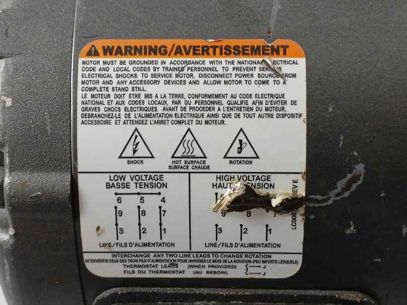Baldor M3457 3-phase Industrial Motor 60Hz Rev E 3450 Rpm 230/460V