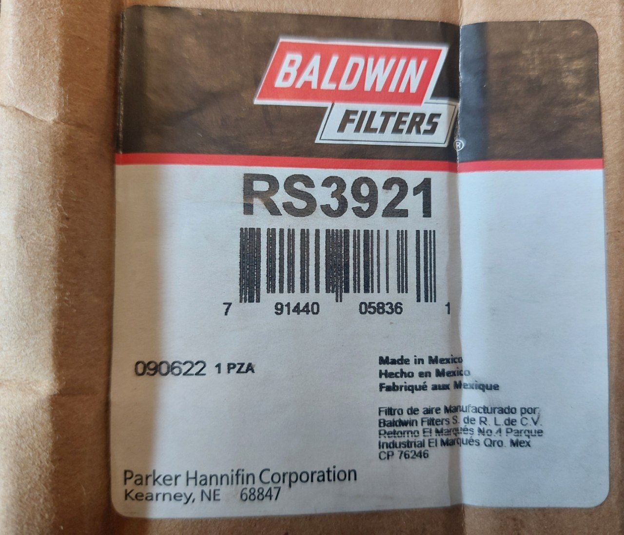 Baldwin Rs3921 Inner Air Filter