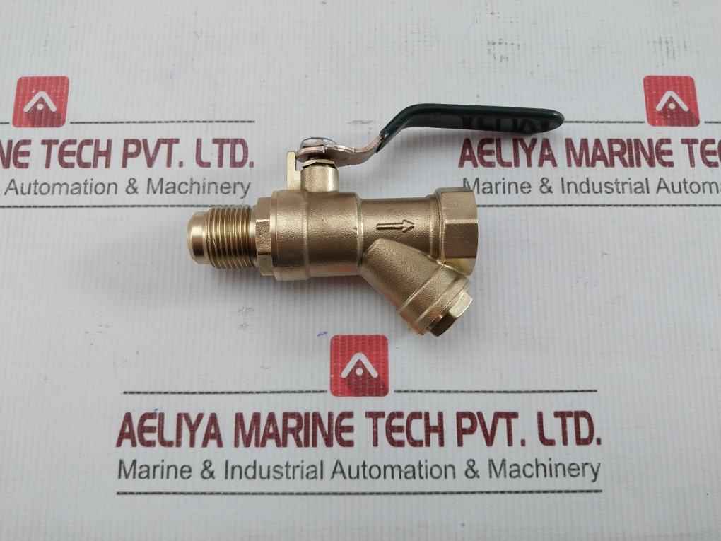 Ball Valve With Strainer Honeywell Pn 1.6