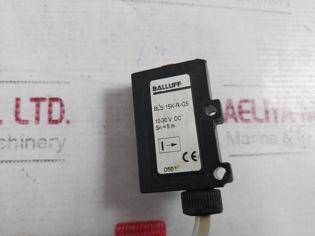 Balluff Bls 15K-r-g5 Photoelectric Sensor 10-30V Dc 5M 0501