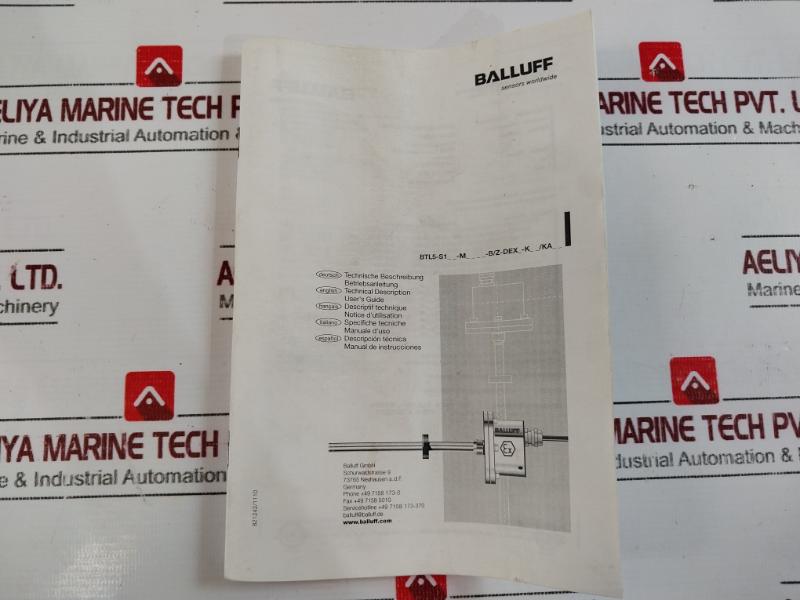Balluff Btl5-s175-m1200-b-dexb-ka10  Micropulse Transducer Ip67