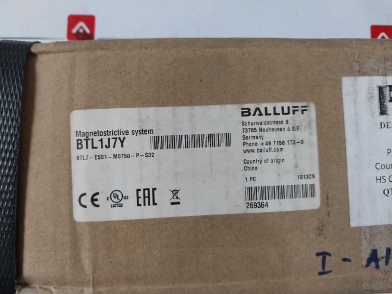 Balluff Btl7-e501-m0750-p-s32 Magnetostrictive System