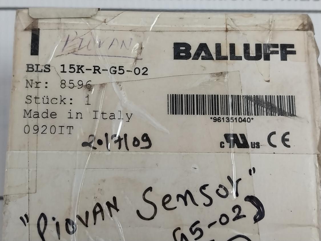 Balluff Bls 15K-r-g5-02 Photoelectric Sensor 10-30V Dc 2-meter