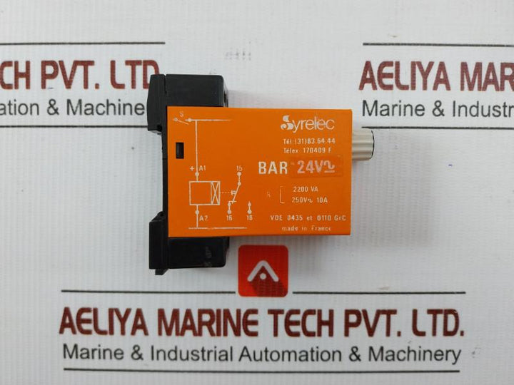Time Delay Relay Bar 24V Ac Dc Syrelec 250V~ 10A