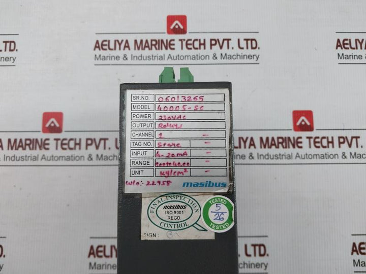 BarGraph Indicator 4-20Ma Masibus 40005-sc