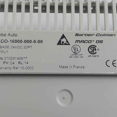 Barber-colman Dsdo-16000-000-0-00 I/O Base 24Vdc